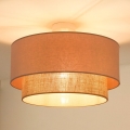 Duolla - Surface-mounted chandelier  BOHO 1xE27/15W/230V d. 45 cm beige/brown