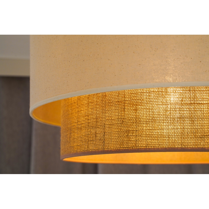 Duolla - Surface-mounted chandelier BOHO 1xE27/15W/230V d. 45 cm creamy/brown
