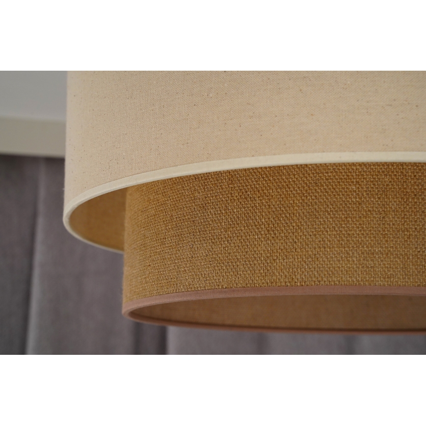 Duolla - Surface-mounted chandelier BOHO 1xE27/15W/230V d. 45 cm creamy/brown