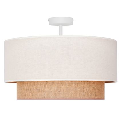 Duolla - Surface-mounted chandelier BOHO 1xE27/15W/230V d. 45 cm creamy/brown