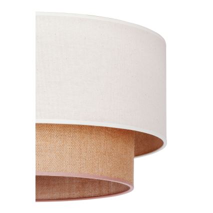 Duolla - Surface-mounted chandelier BOHO 1xE27/15W/230V d. 45 cm creamy/brown