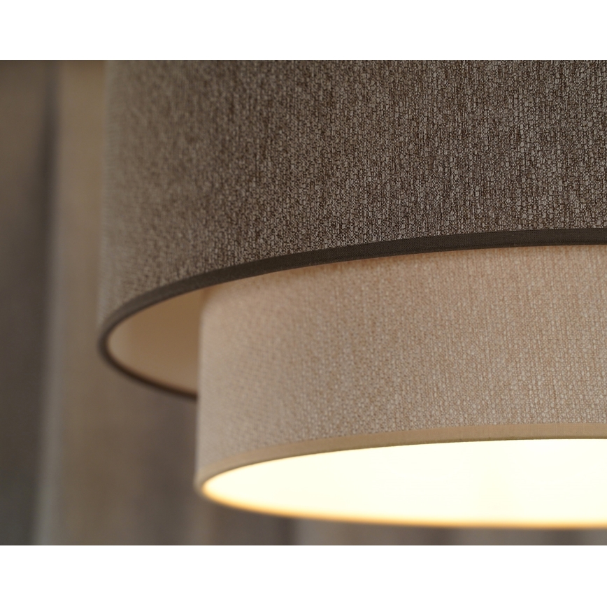 Duolla - Surface-mounted chandelier BOHO ECO RECYCLING 1xE27/15W/230V d. 45 cm brown/creamy