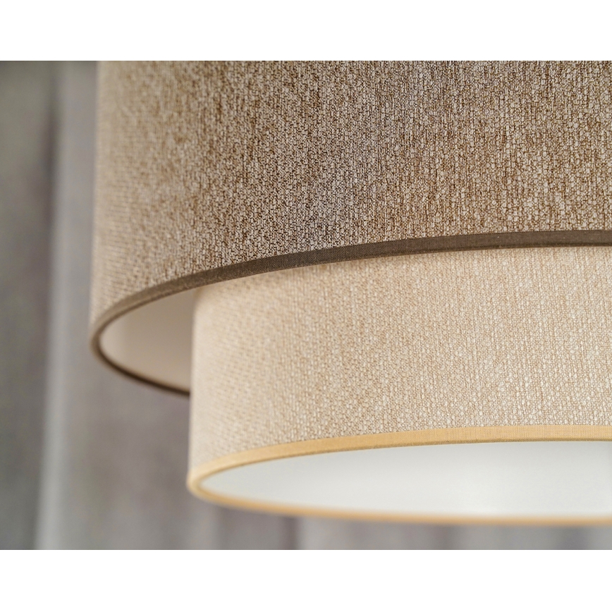 Duolla - Surface-mounted chandelier BOHO ECO RECYCLING 1xE27/15W/230V d. 45 cm brown/creamy