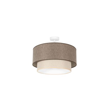 Duolla - Surface-mounted chandelier BOHO ECO RECYCLING 1xE27/15W/230V d. 45 cm brown/creamy