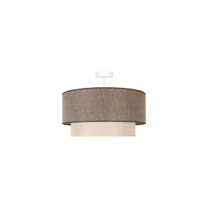 Duolla - Surface-mounted chandelier BOHO ECO RECYCLING 1xE27/15W/230V d. 45 cm brown/creamy