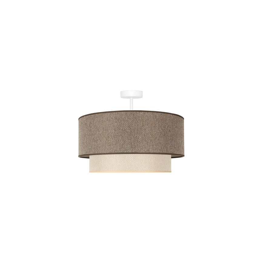 Duolla - Surface-mounted chandelier BOHO ECO RECYCLING 1xE27/15W/230V d. 45 cm brown/creamy
