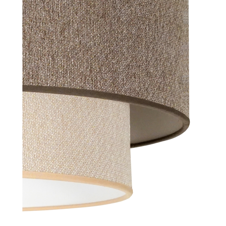 Duolla - Surface-mounted chandelier BOHO ECO RECYCLING 1xE27/15W/230V d. 45 cm brown/creamy
