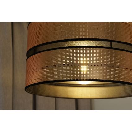 Duolla - Surface-mounted chandelier COPPER SHINY 1xE27/15W/230V d. 40 cm copper/black