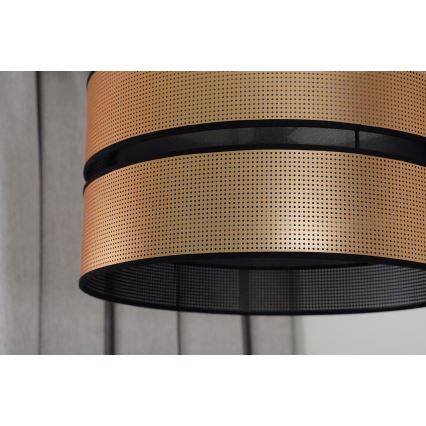 Duolla - Surface-mounted chandelier COPPER SHINY 1xE27/15W/230V d. 40 cm copper/black