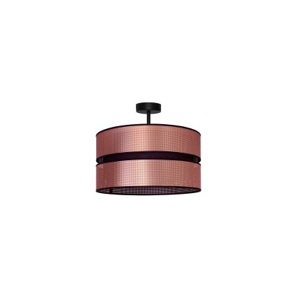 Duolla - Surface-mounted chandelier COPPER SHINY 1xE27/15W/230V d. 40 cm copper/black