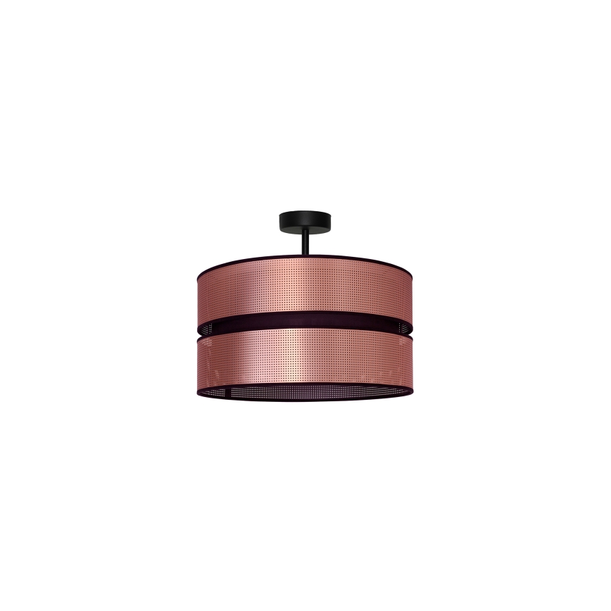 Duolla - Surface-mounted chandelier COPPER SHINY 1xE27/15W/230V d. 40 cm copper/black