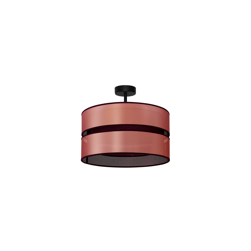 Duolla - Surface-mounted chandelier COPPER SHINY 1xE27/15W/230V d. 40 cm copper/black