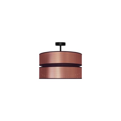 Duolla - Surface-mounted chandelier COPPER SHINY 1xE27/15W/230V d. 40 cm copper/black