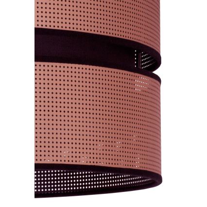 Duolla - Surface-mounted chandelier COPPER SHINY 1xE27/15W/230V d. 40 cm copper/black