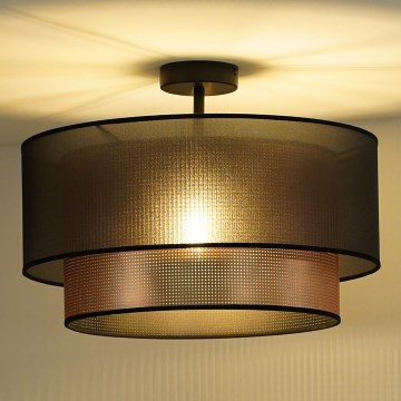 Duolla - Surface-mounted chandelier COPPER SHINY 1xE27/15W/230V d. 45 cm brown/copper