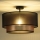 Duolla - Surface-mounted chandelier COPPER SHINY 1xE27/15W/230V d. 45 cm brown/copper