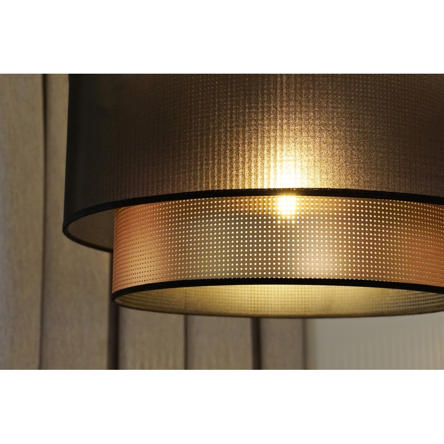 Duolla - Surface-mounted chandelier COPPER SHINY 1xE27/15W/230V d. 45 cm brown/copper