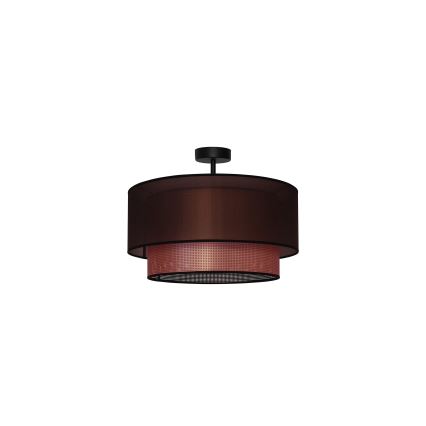 Duolla - Surface-mounted chandelier COPPER SHINY 1xE27/15W/230V d. 45 cm brown/copper