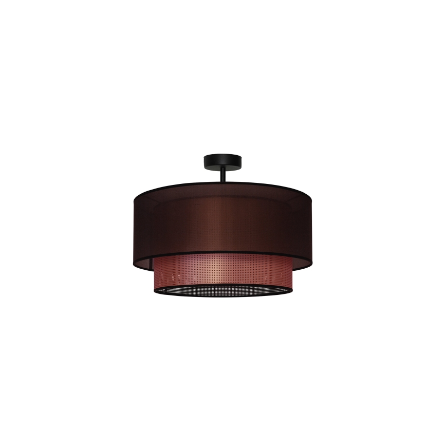 Duolla - Surface-mounted chandelier COPPER SHINY 1xE27/15W/230V d. 45 cm brown/copper