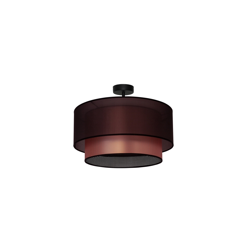 Duolla - Surface-mounted chandelier COPPER SHINY 1xE27/15W/230V d. 45 cm brown/copper