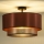 Duolla - Surface-mounted chandelier COPPER SHINY 1xE27/15W/230V d. 45 cm copper