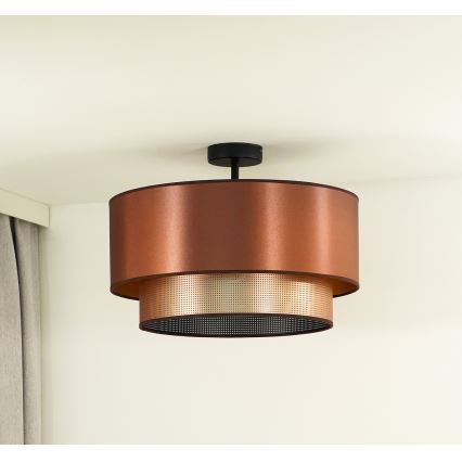 Duolla - Surface-mounted chandelier COPPER SHINY 1xE27/15W/230V d. 45 cm copper
