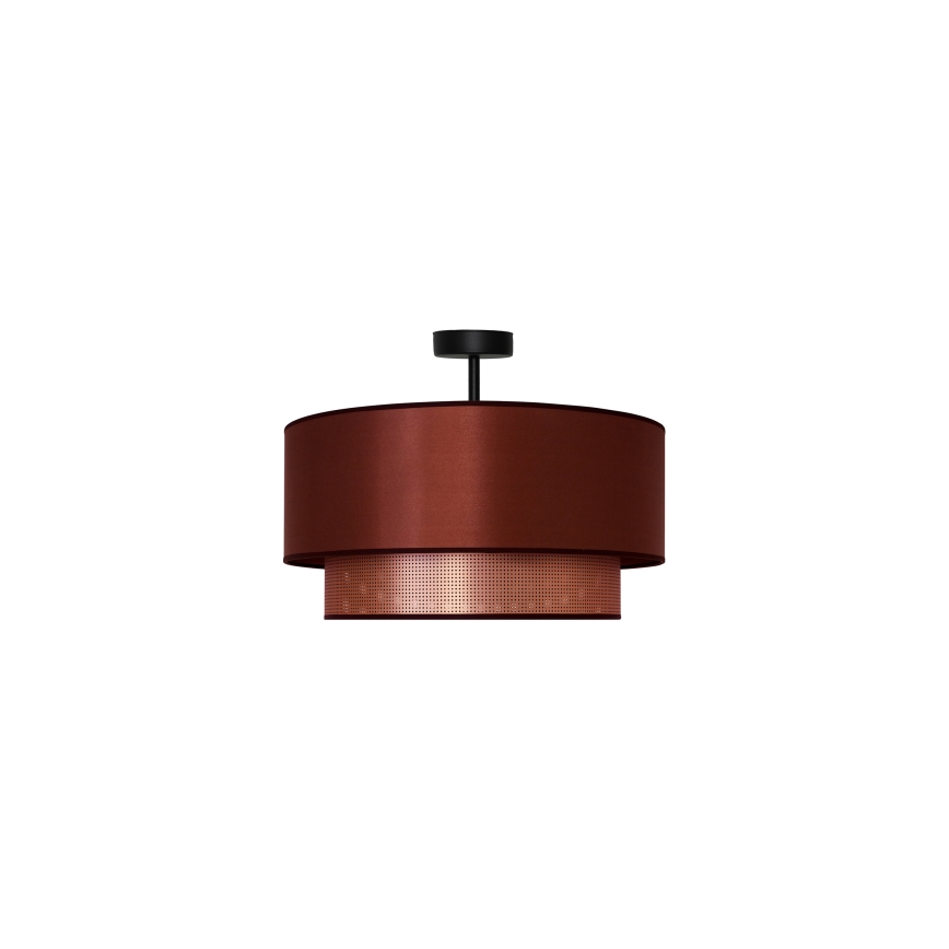 Duolla - Surface-mounted chandelier COPPER SHINY 1xE27/15W/230V d. 45 cm copper