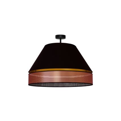 Duolla - Surface-mounted chandelier COPPER SHINY 1xE27/15W/230V d. 60 cm black/copper