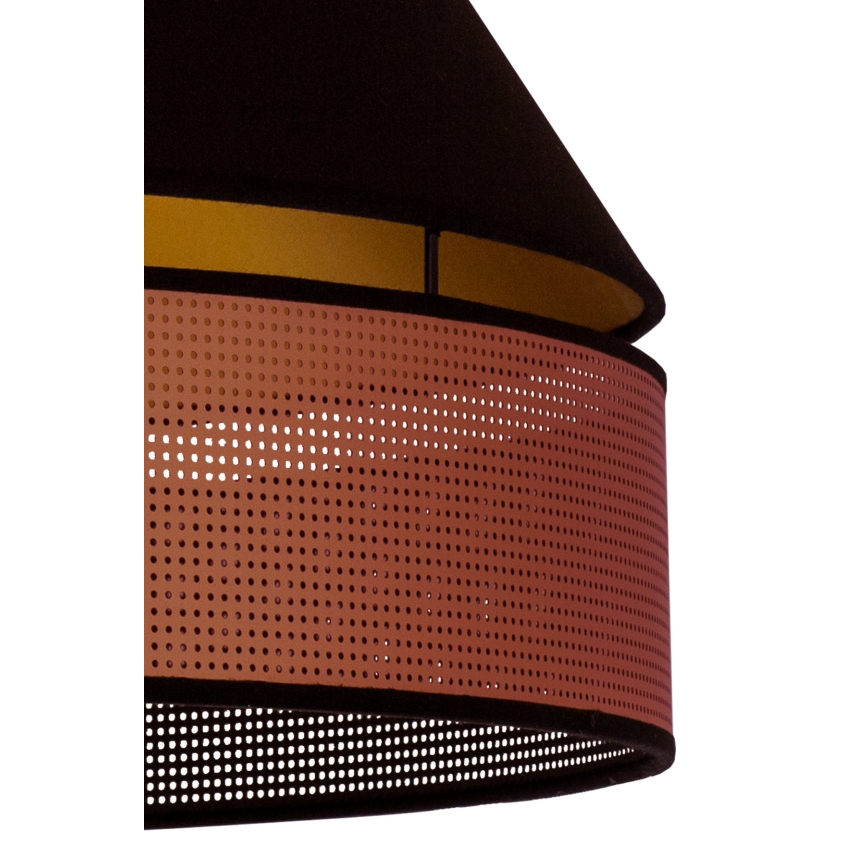 Duolla - Surface-mounted chandelier COPPER SHINY 1xE27/15W/230V d. 60 cm black/copper