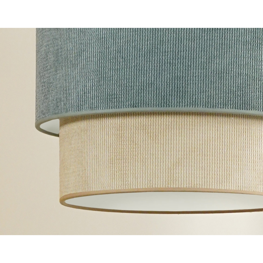 Duolla - Surface-mounted chandelier CORDUROY 1xE27/15W/230V d. 40 cm blue/beige