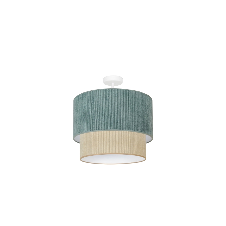 Duolla - Surface-mounted chandelier CORDUROY 1xE27/15W/230V d. 40 cm blue/beige