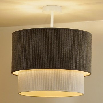 Duolla - Surface-mounted chandelier CORDUROY 1xE27/15W/230V d. 40 cm brown/creamy