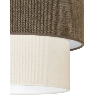 Duolla - Surface-mounted chandelier CORDUROY 1xE27/15W/230V d. 40 cm brown/creamy