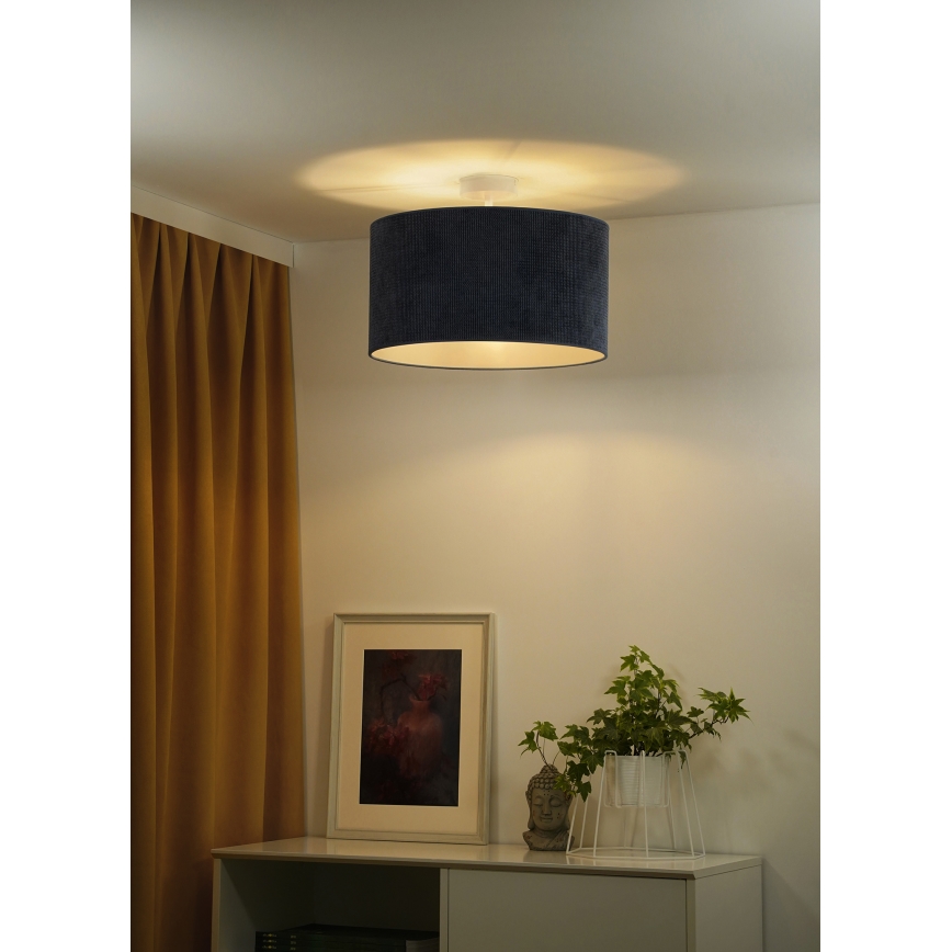 Duolla - Surface-mounted chandelier CORDUROY 1xE27/15W/230V d. 40 cm dark blue