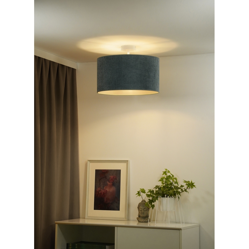 Duolla - Surface-mounted chandelier CORDUROY 1xE27/15W/230V d. 40 cm light blue