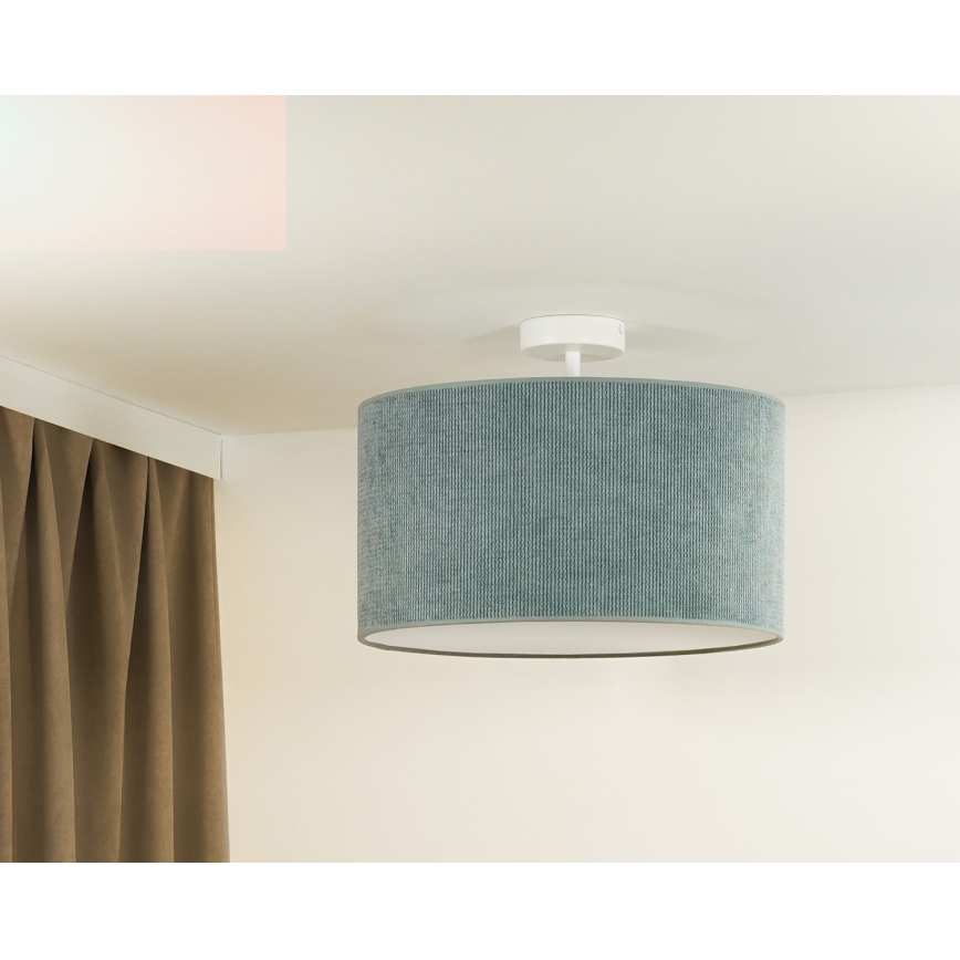 Duolla - Surface-mounted chandelier CORDUROY 1xE27/15W/230V d. 40 cm light blue