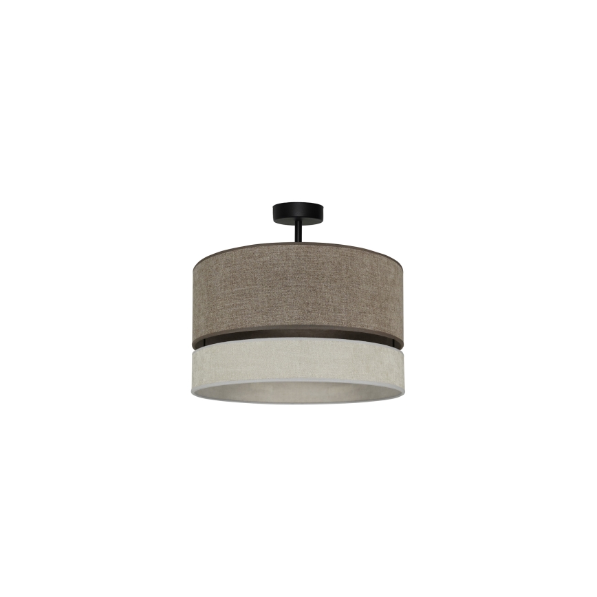 Duolla - Surface-mounted chandelier DOUBLE 1xE27/15W/230V d. 40 cm brown/grey