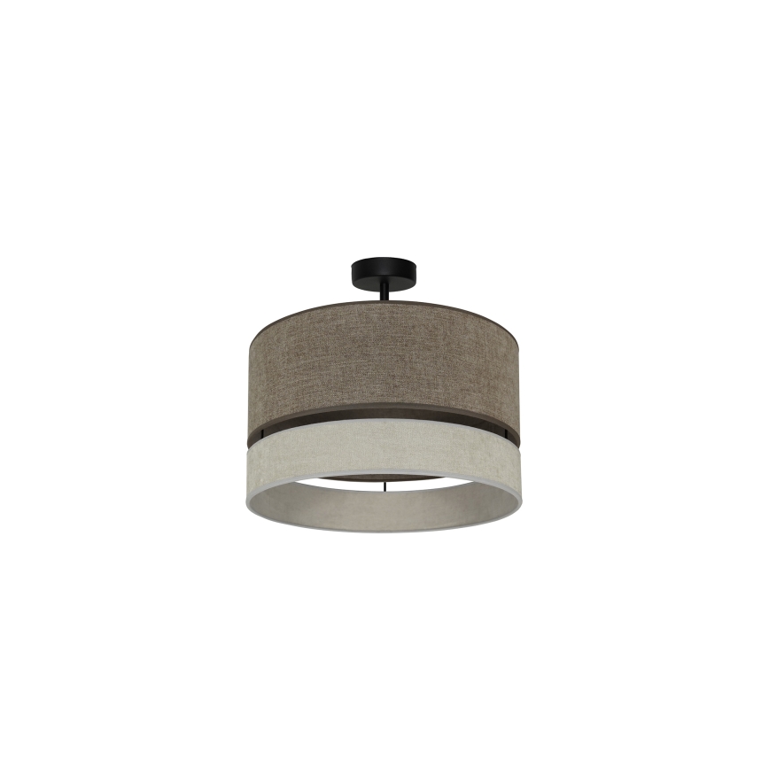 Duolla - Surface-mounted chandelier DOUBLE 1xE27/15W/230V d. 40 cm brown/grey