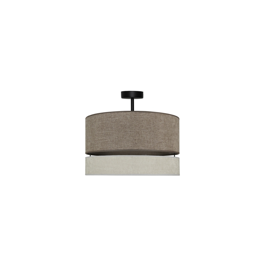 Duolla - Surface-mounted chandelier DOUBLE 1xE27/15W/230V d. 40 cm brown/grey