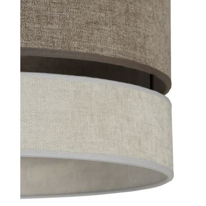 Duolla - Surface-mounted chandelier DOUBLE 1xE27/15W/230V d. 40 cm brown/grey