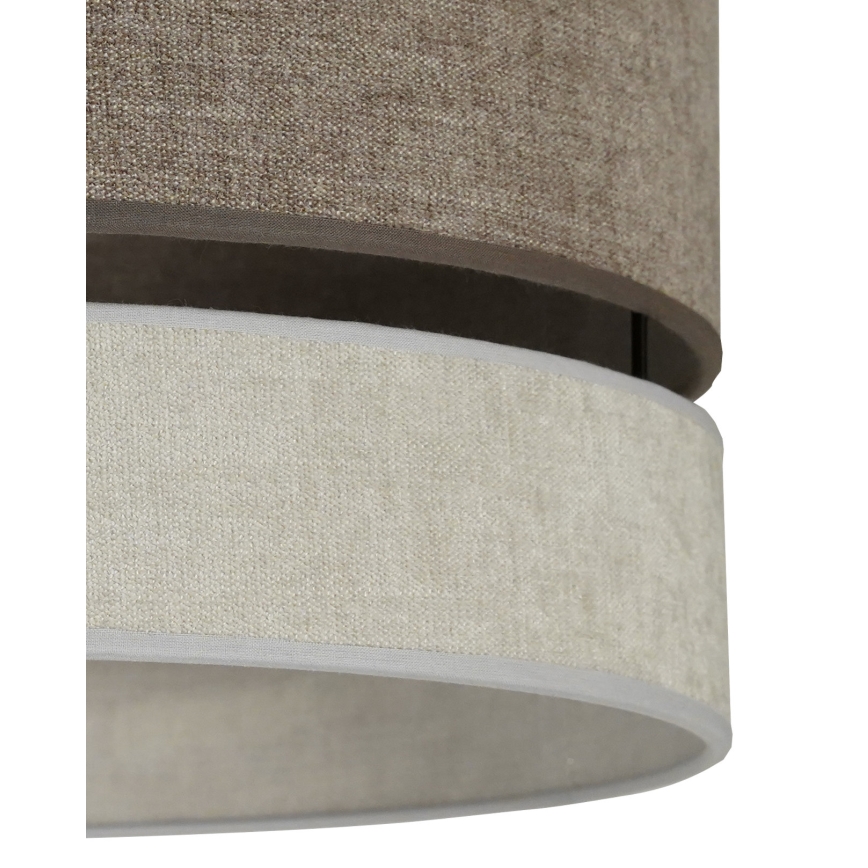 Duolla - Surface-mounted chandelier DOUBLE 1xE27/15W/230V d. 40 cm brown/grey