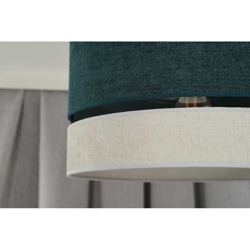 Duolla - Surface-mounted chandelier DOUBLE 1xE27/15W/230V d. 40 cm green/grey
