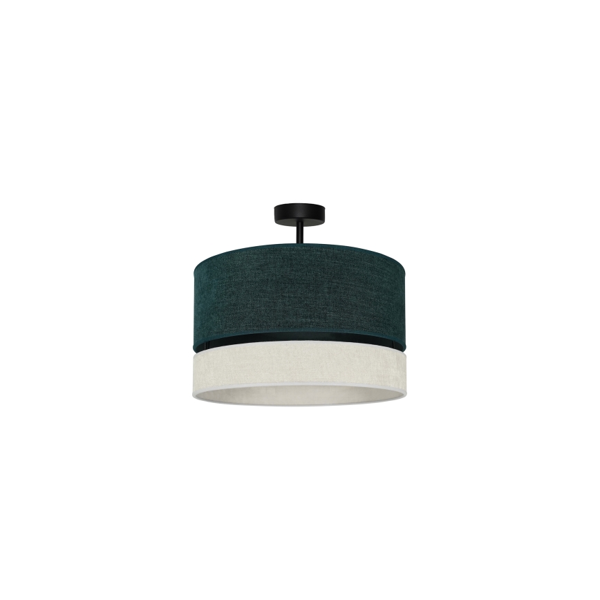 Duolla - Surface-mounted chandelier DOUBLE 1xE27/15W/230V d. 40 cm green/grey