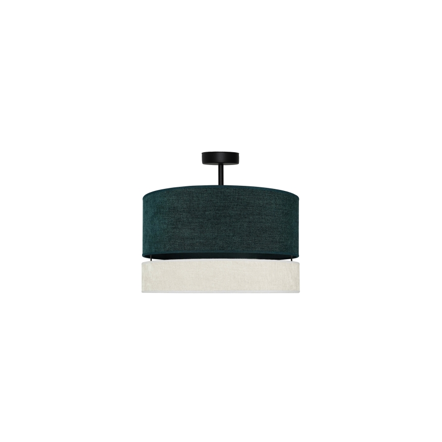 Duolla - Surface-mounted chandelier DOUBLE 1xE27/15W/230V d. 40 cm green/grey