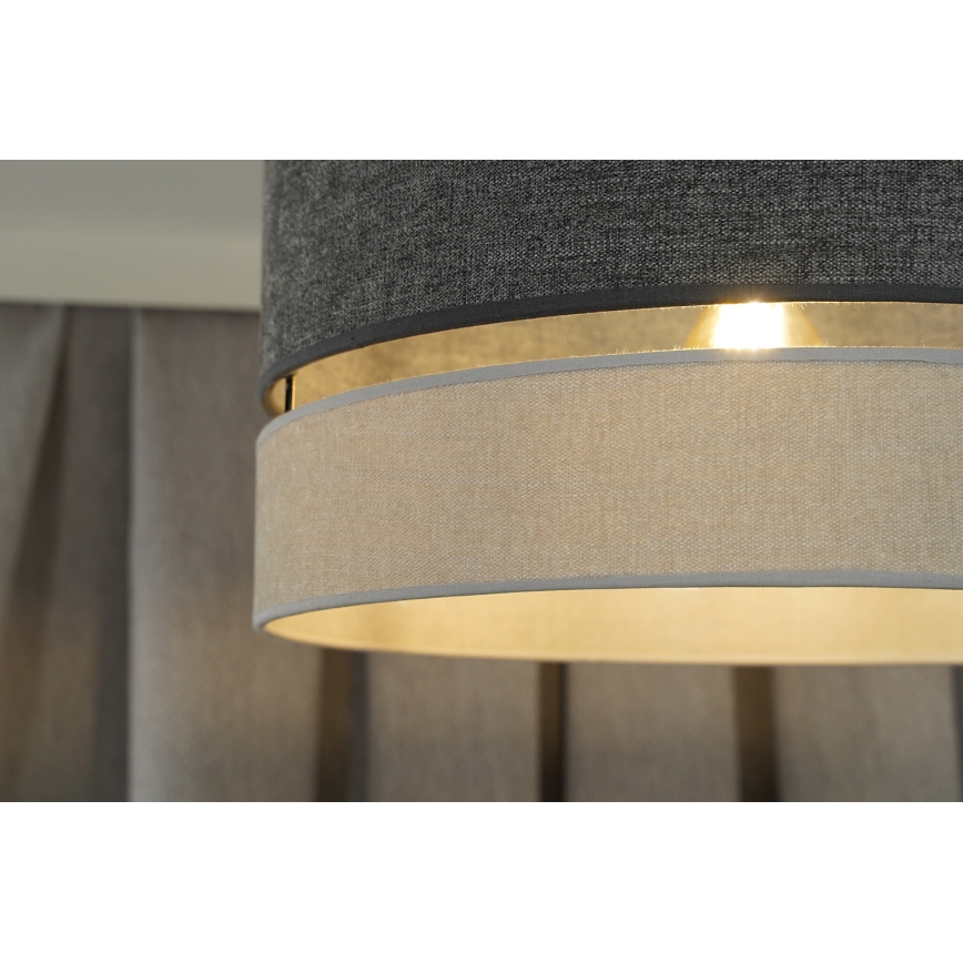 Duolla - Surface-mounted chandelier DOUBLE 1xE27/15W/230V d. 40 cm grey
