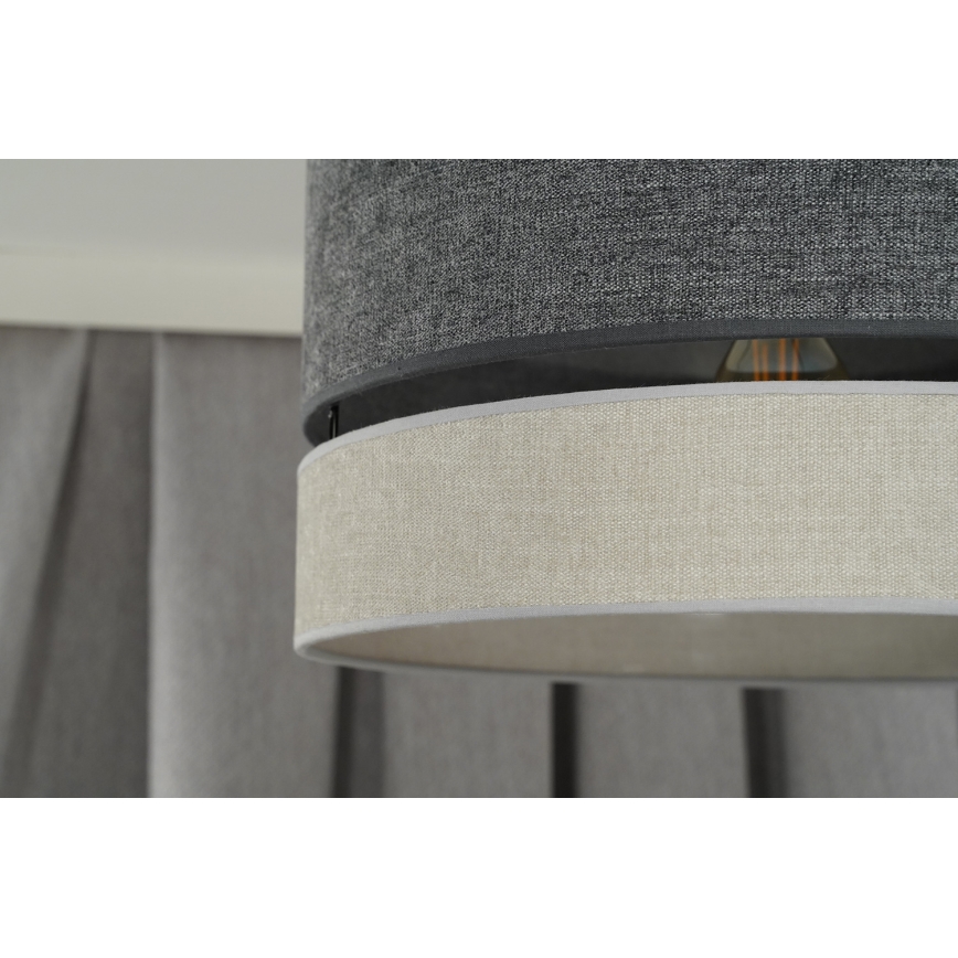 Duolla - Surface-mounted chandelier DOUBLE 1xE27/15W/230V d. 40 cm grey