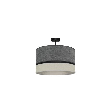 Duolla - Surface-mounted chandelier DOUBLE 1xE27/15W/230V d. 40 cm grey