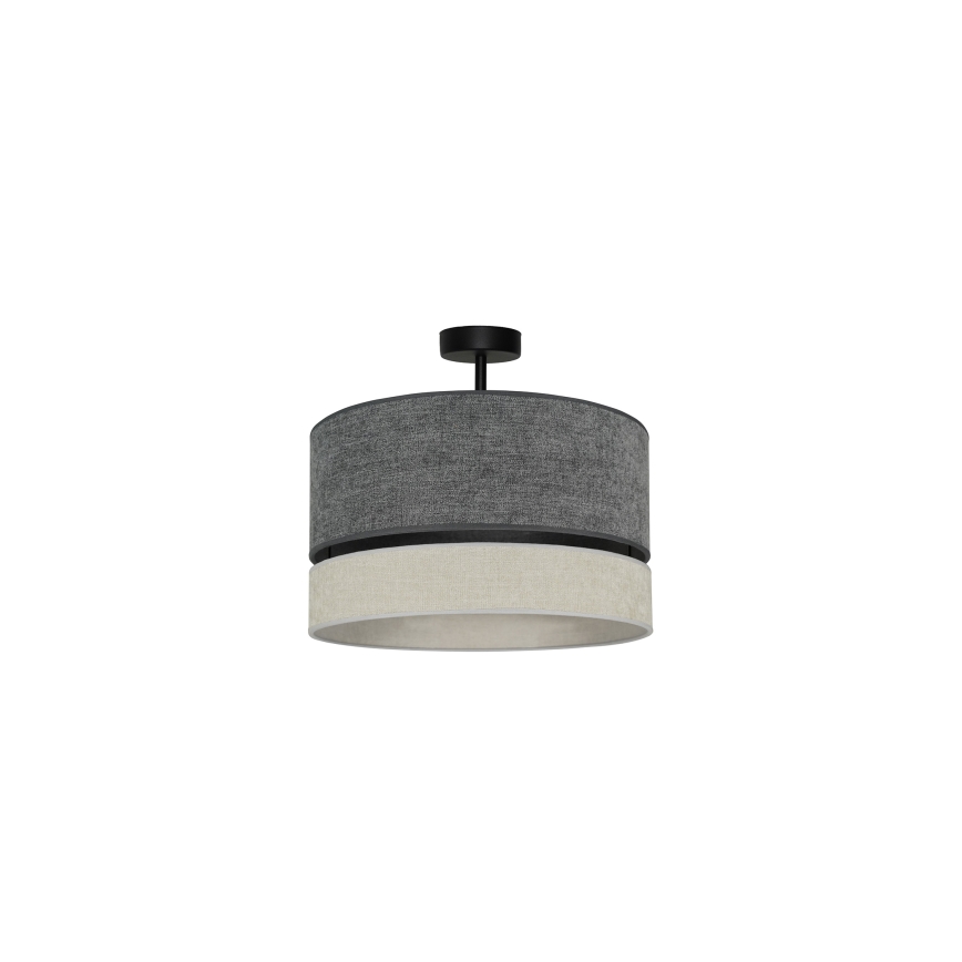 Duolla - Surface-mounted chandelier DOUBLE 1xE27/15W/230V d. 40 cm grey