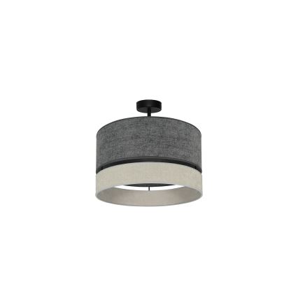 Duolla - Surface-mounted chandelier DOUBLE 1xE27/15W/230V d. 40 cm grey