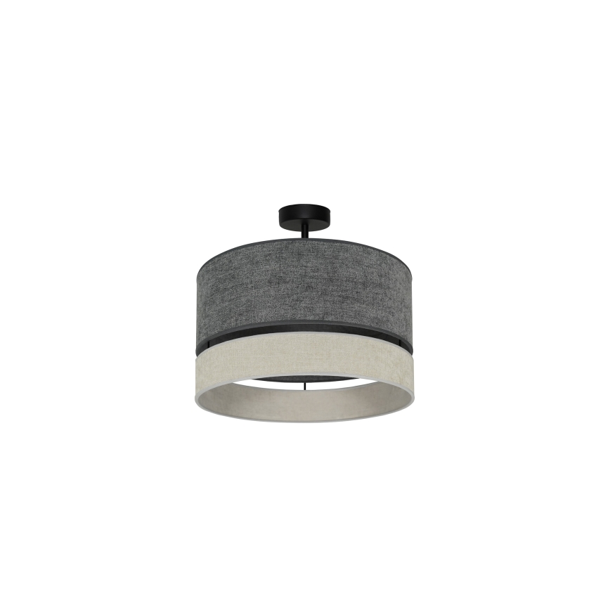 Duolla - Surface-mounted chandelier DOUBLE 1xE27/15W/230V d. 40 cm grey